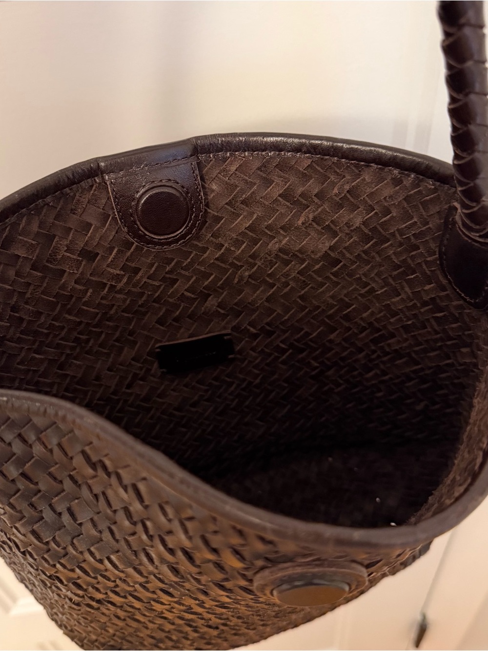 Madewell The Signature Woven Shoulder Bag - Color Name: Coffee Bean - Picture 5 of 5